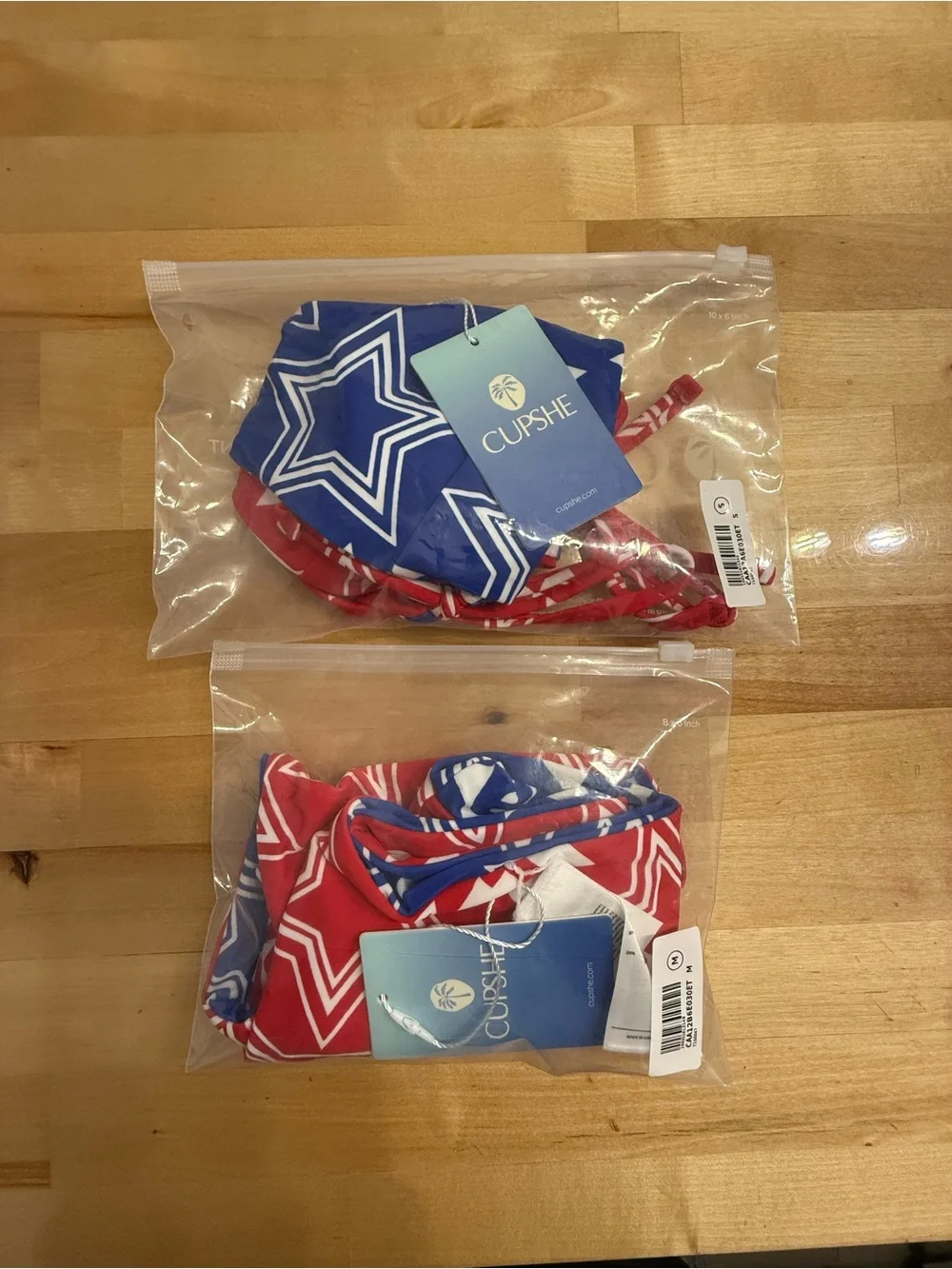 Cupshe Red, White and Blue Reversible Bikini NEW - Picture 10 of 10